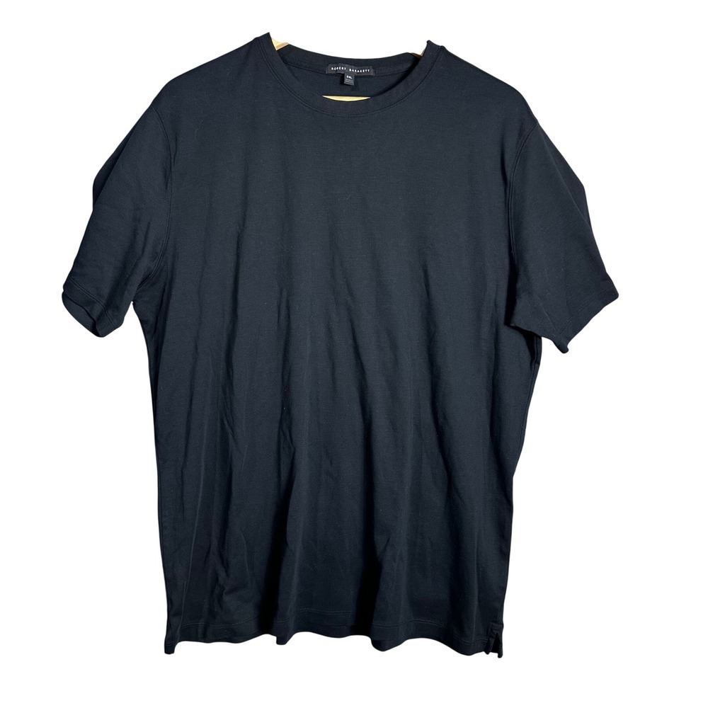 Robert Barakett The Barakett T Black 100% Pima Cotton Crewneck Shirt XXL knit